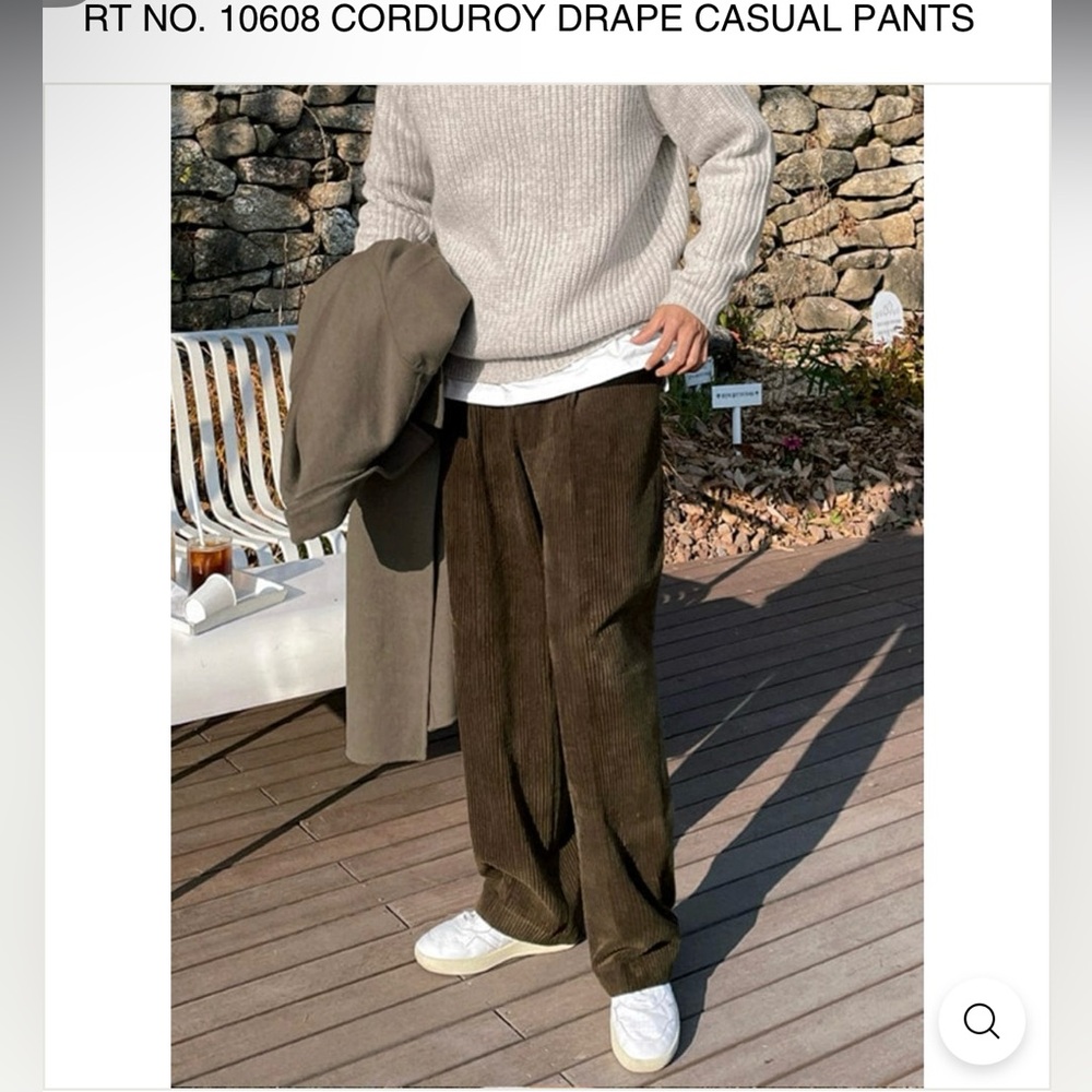 RealTakai - Corduroy Drape Casual Pants Size L (30)